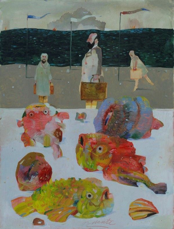 Antonio Possenti : Senza titolo  - Olio su tela - Asta Arte Moderna e Contemporanea - Galleria Pananti Casa d'Aste