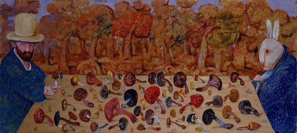 Antonio Possenti : Due nel bosco  - Olio su tavola - Asta Autori dell'800-900, Arte moderna e contemporanea - I - Galleria Pananti Casa d'Aste