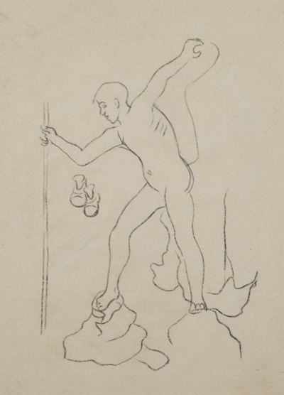 Ragazzo (fronte); Uomo con Cane (retro)