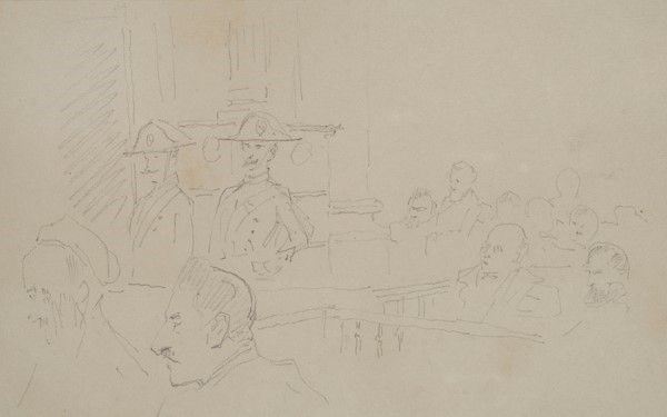 Francesco Gioli - In tribunale (fronte e retro)