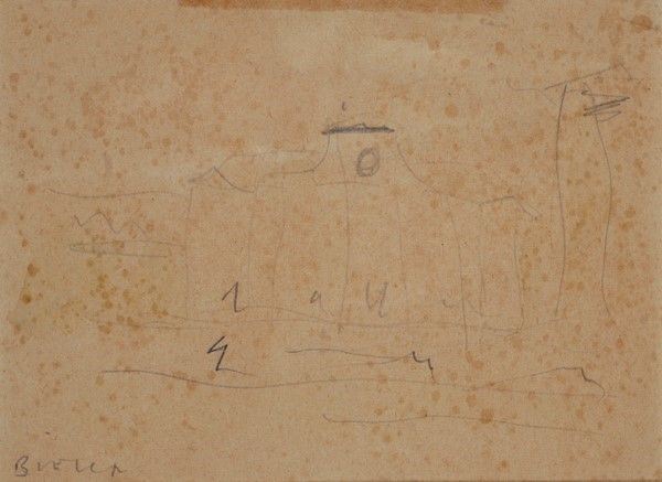 Enzo Pregno : Biella  - China su carta - Asta AUTORI DEL XIX E XX SEC - Galleria Pananti Casa d'Aste