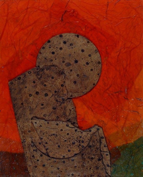 Roberto Crippa : Landscape  (1967)  - Sugheri e collage su tavola - Auction Arte Moderna e Contemporanea - Galleria Pananti Casa d'Aste