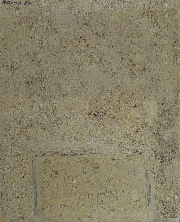 (Edoarda Maino) Dadamaino : Senza titolo  (1959)  - Affresco su tela - Auction Arte Moderna e Contemporanea - Galleria Pananti Casa d'Aste