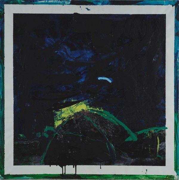 Mario Schifano : Come terra  (1988-1990)  - Smalto, acrilico e sabbia su tela - Asta Autori dell'800-900, Arte moderna e contemporanea - I - Galleria Pananti Casa d'Aste