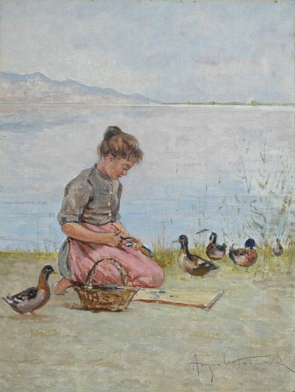 Angiolo Tommasi - In Riva al Lago
