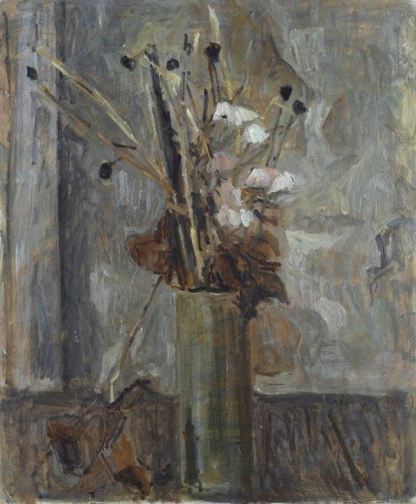 Mario Marcucci : Vaso di fiori  - Olio su cartone - Auction Autori dell'800-900, Arte moderna e contemporanea - I - Galleria Pananti Casa d'Aste