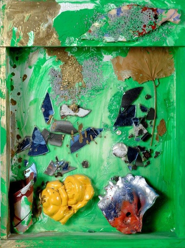 Giosetta Fioroni : Meteo  (2005)  - Tecnica mista e applicazioni su tavola - Auction Arte Moderna e Contemporanea - Galleria Pananti Casa d'Aste