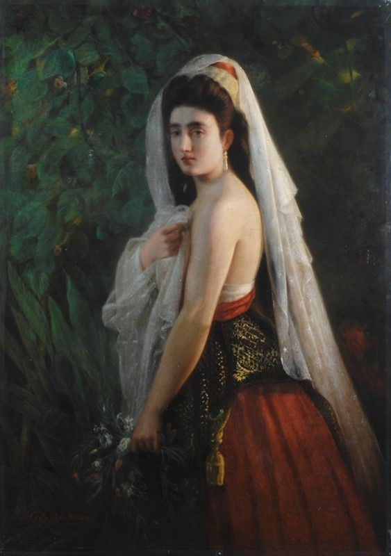 Virgilio Costantini Brunone - Ritratto di Signora
