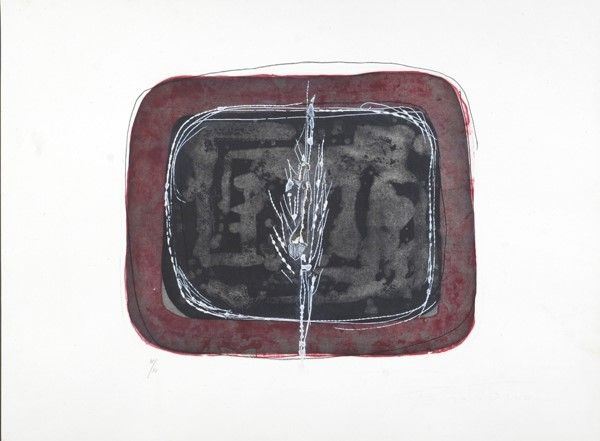 Lucio Fontana : Senza Titolo  (1968)  - Acquaforte Acquatinta e Litografia a colori - Asta Arte Moderna e Contemporanea - Galleria Pananti Casa d'Aste
