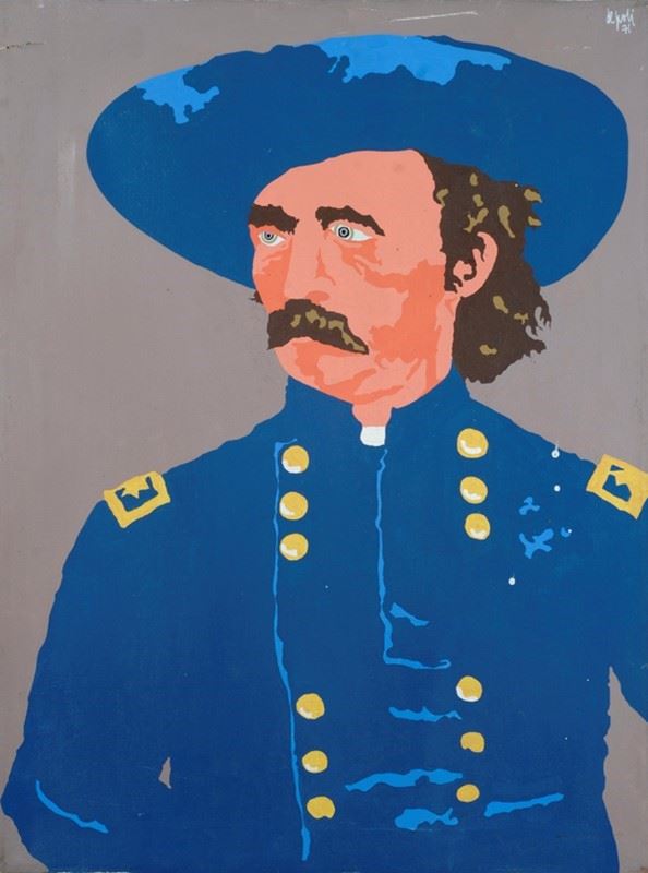 Fabio De Poli : Custer  (1971)  - Acrilico su tela - Auction Autori dell'800-900, Arte moderna e contemporanea - I - Galleria Pananti Casa d'Aste