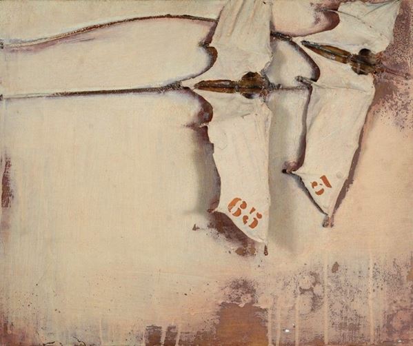 Alessandro Reggioli : Volo in rosa  (2003)  - Tecnica mista su tavola - Auction Arte Moderna e Contemporanea - II - Galleria Pananti Casa d'Aste