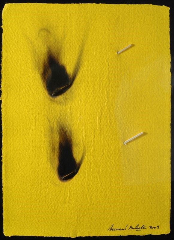 Bernard Aubertin : Papier brulè  (2009)  - Cartoncino bruciato - Asta Autori dell'800-900, Arte moderna e contemporanea - I - Galleria Pananti Casa d'Aste