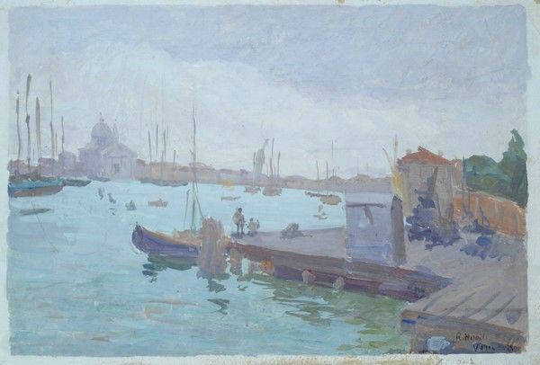 Riccardo Nobili : Venezia  - Tempera su carta - Auction Autori dell'800-900, Arte moderna e contemporanea - I - Galleria Pananti Casa d'Aste