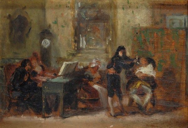 Luis &#193;lvarez Catal&#225; - Interno con figure