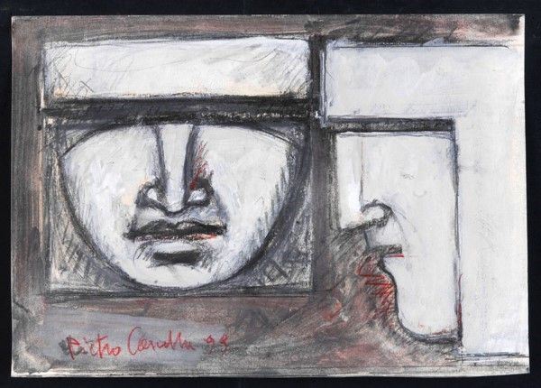 Pietro Cascella : Senza titolo  (1999)  - Carboncino e guaches - Auction Arte di ricerca per la ricerca - Galleria Pananti Casa d'Aste
