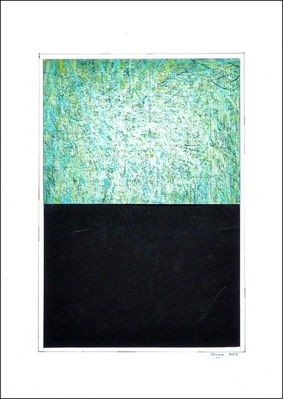Claudio Verna : S.T.  (2012)  - Pastello e collage su carta - Asta Arte di ricerca per la ricerca - Galleria Pananti Casa d'Aste