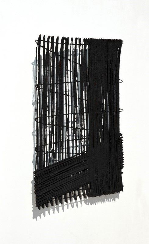 Antonella Zazzera : C/S B96-07  (2013)  - Cellulosa, fili di rame e pigmento nero - Asta Arte di ricerca per la ricerca - Galleria Pananti Casa d'Aste