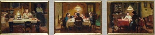 Cafiero Filippelli - Scene di interni con figure