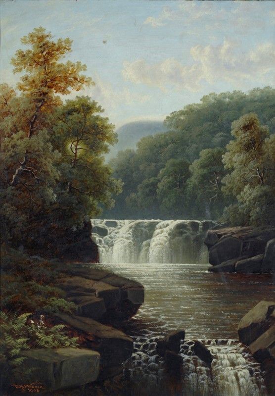 Daniel H. Winder - Ruscello con cascata