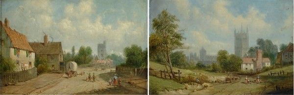 Alfred H. Vickers - Coppia di dipinti