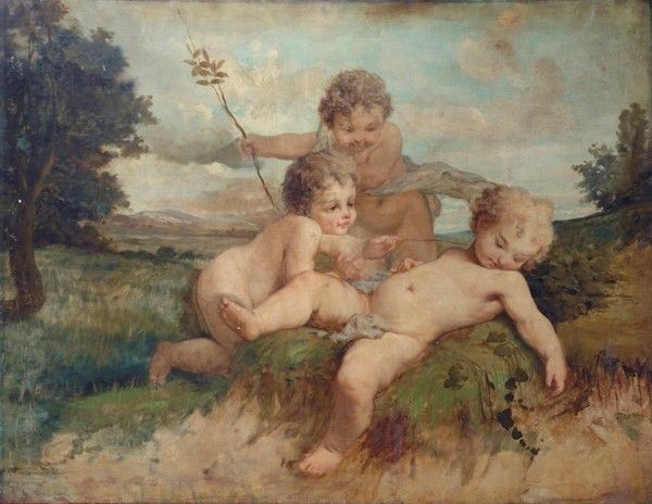 Anonimo, XIX - XX Sec. - Putti