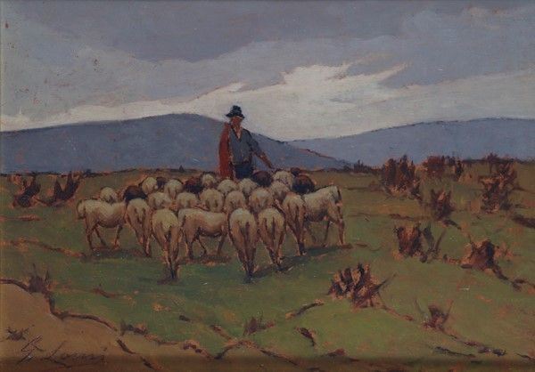 Giovanni Lomi - Pascolo in Maremma
