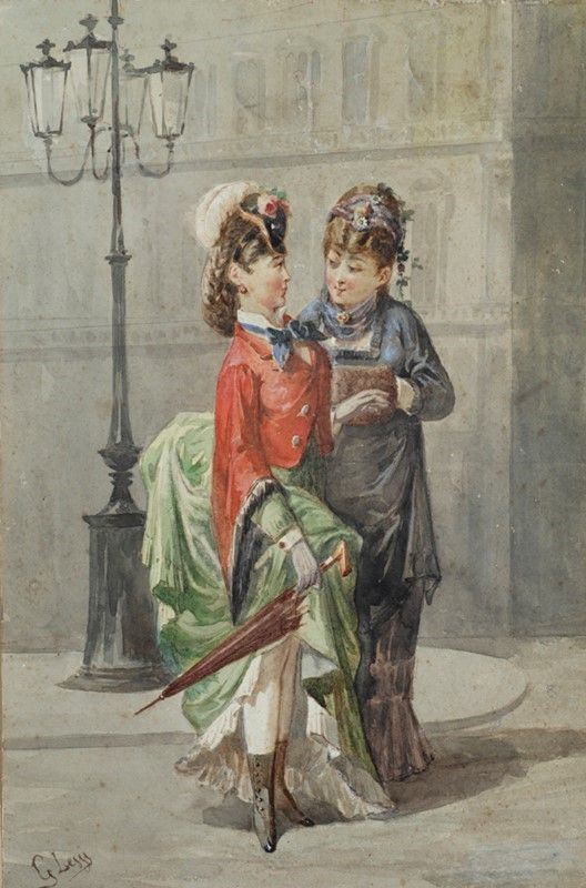 Giovanni Lessi - Coppia di dame