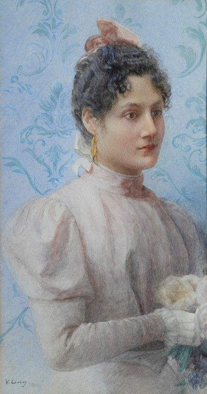 Vittorio Corcos - Ritratto di Signora