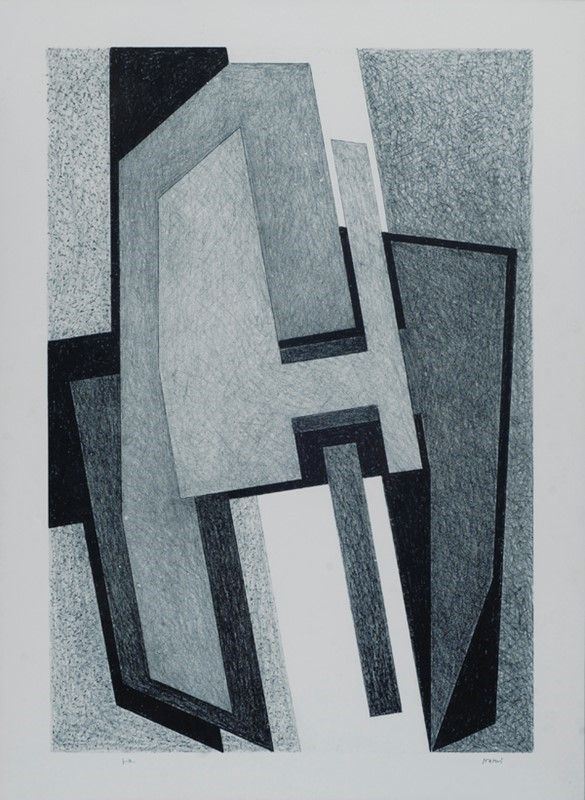 Gualtiero Nativi : Composizione  - Litografia - Auction Grafica ed edizioni - Galleria Pananti Casa d'Aste