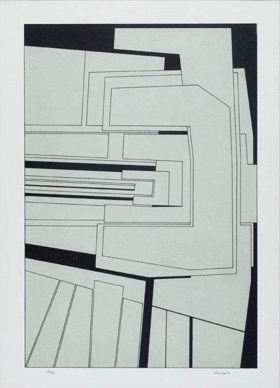 Gualtiero Nativi : Composizione  (1971)  - Litografia - Asta Grafica ed edizioni - Galleria Pananti Casa d'Aste