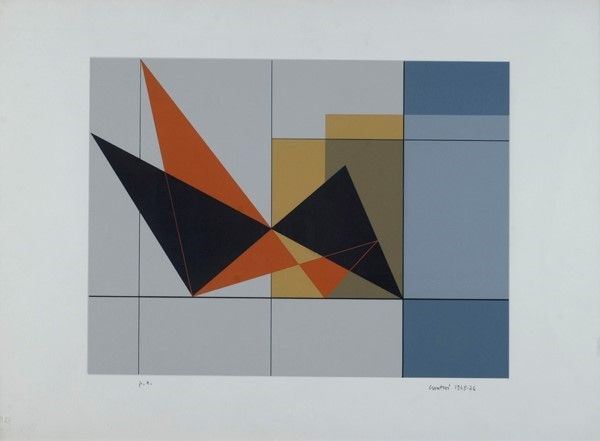 Gualtiero Nativi : Composizione  (1948-1976)  - Litografia - Auction Grafica ed edizioni - Galleria Pananti Casa d'Aste