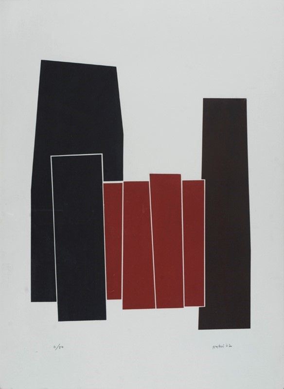 Gualtiero Nativi : Composizione  (1977)  - Litografia - Auction Grafica ed edizioni - Galleria Pananti Casa d'Aste