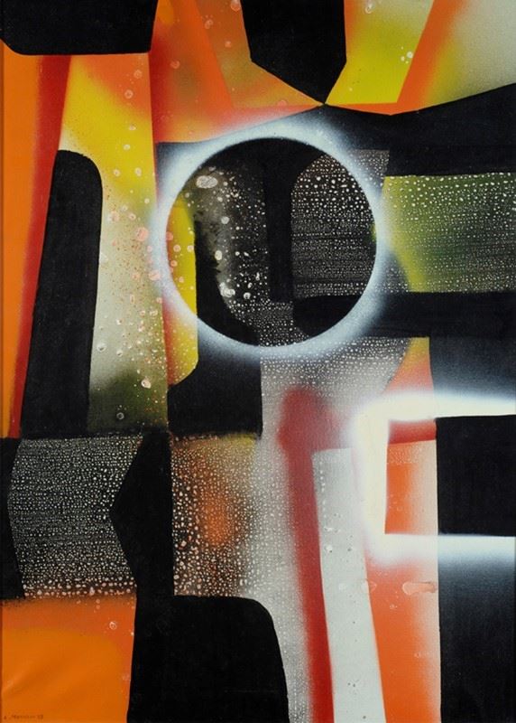 Alvaro Monnini : Memorizing structure  (1973)  - Acrylic on canvas - Auction Editions and multiples of contemporary art - Galleria Pananti Casa d'Aste