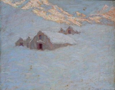 Paesaggio Montano Innevato