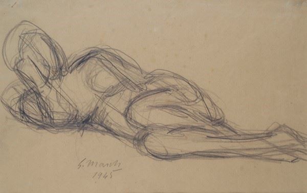 Giovanni March - Reclining nude