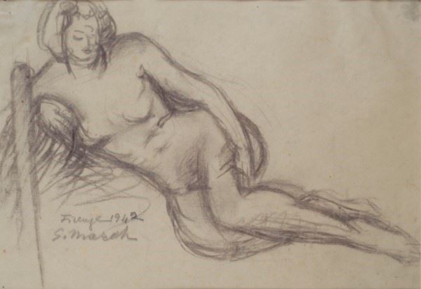 Giovanni March - Reclining nude