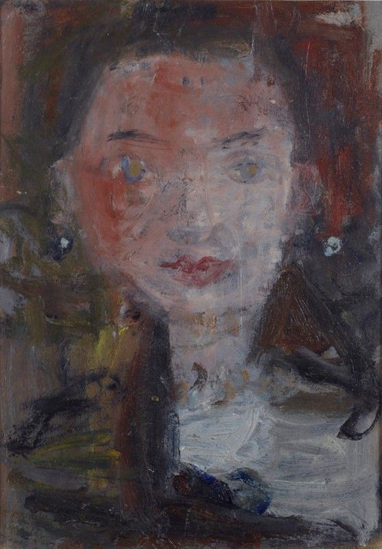 Mario Marcucci : Volto  - Olio su cartone - Asta AUTORI DEL XX SEC - Galleria Pananti Casa d'Aste