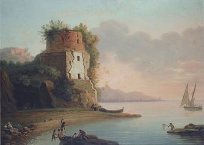 Paesaggio Costiero con Pescatori