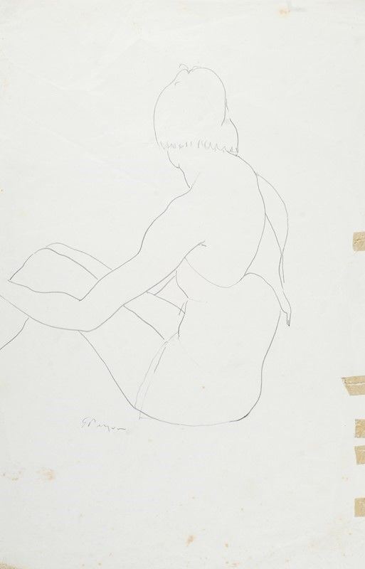 Guido Peyron - Figura di Schiena