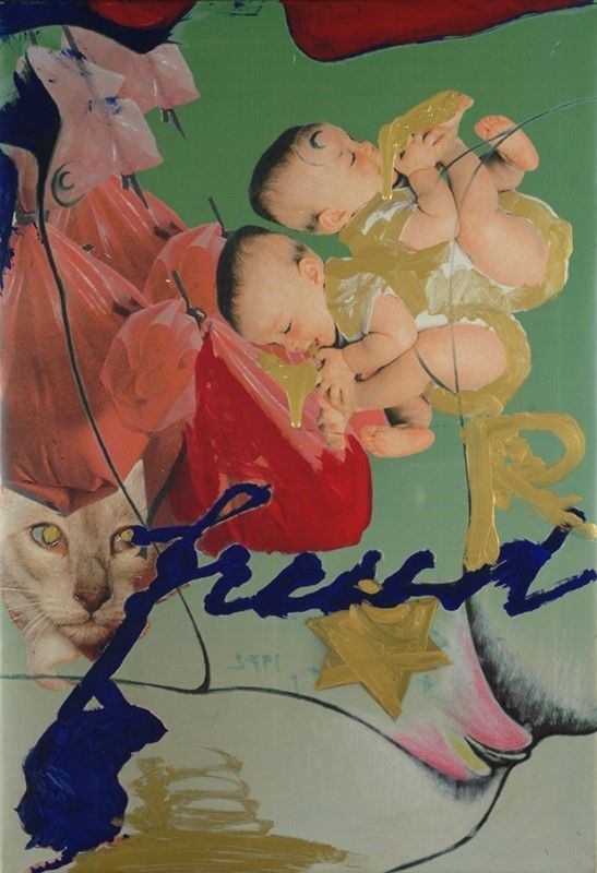Vettor Pisani : La bambola  (1972)  - Tecnica mista su PVC - Asta Arte moderna e contemporanea - Galleria Pananti Casa d'Aste