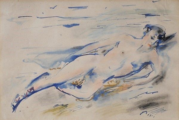 Filippo De Pisis - Nudo Sdraiato