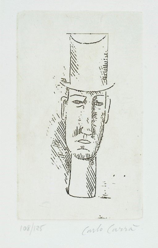 Carlo Carr&#224; - Uomo con cilindro