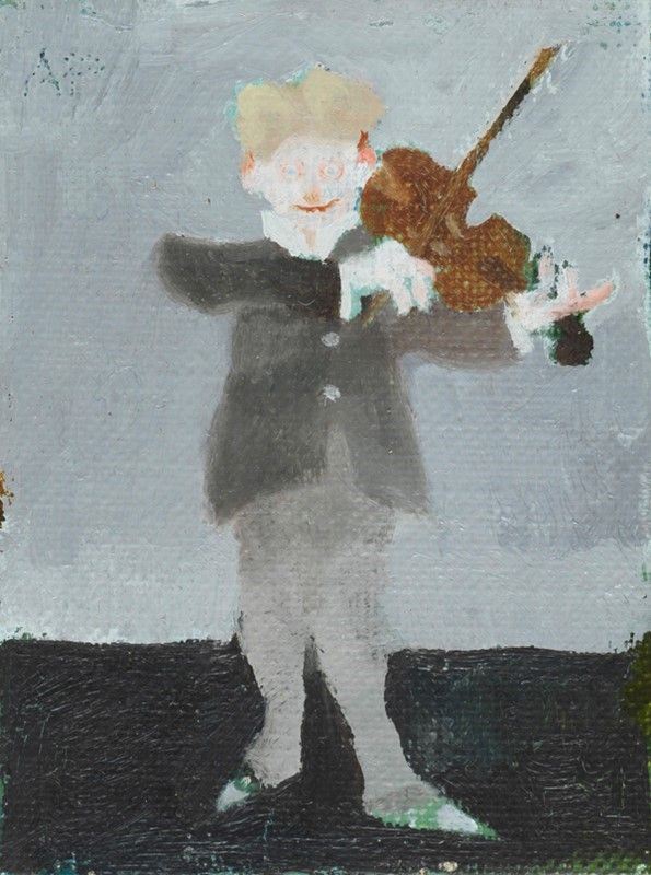 Antonio Possenti : Violinista  - Olio su cartone - Auction Autori del XIX e XX sec. - I - Galleria Pananti Casa d'Aste