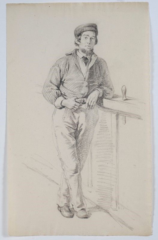 Scuola Lombarda, XIX sec. - Uomo in piedi