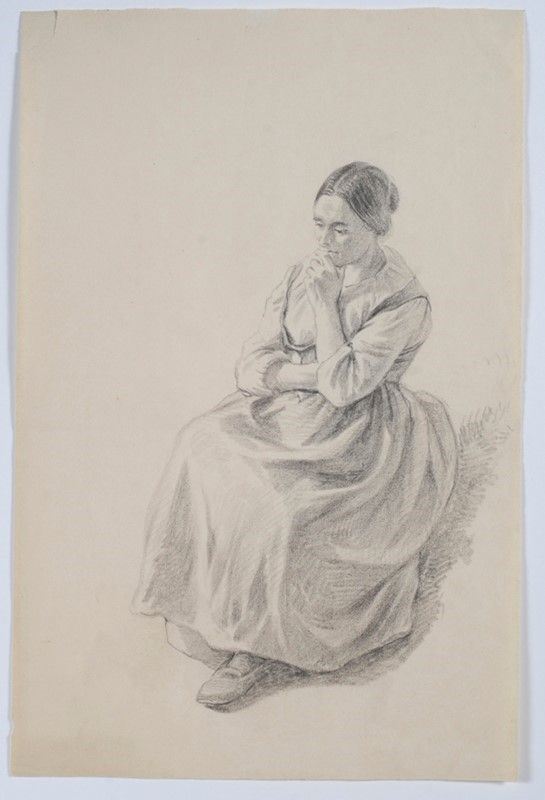 Scuola Lombarda, XIX Sec. - Contadina