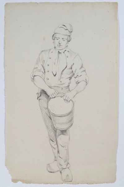 Uomo con Secchio