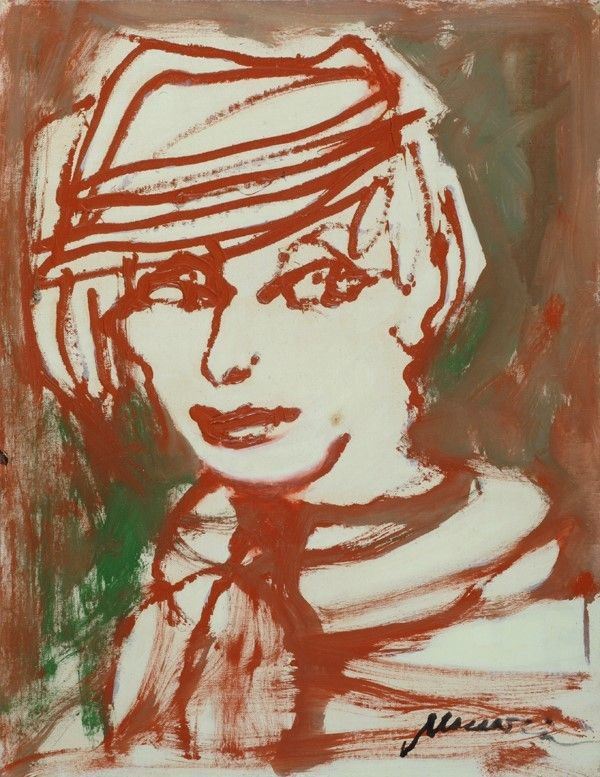 Mino Maccari - Figura (L'attrice Silvia Coscina)