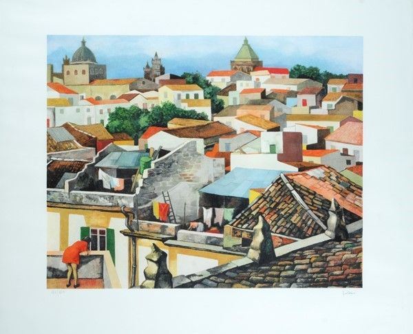 Renato Guttuso - Tetti