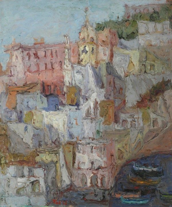Toti Scialoja : Paesaggio Procidano  (1946)  - Olio su tela - Auction Autori del XIX e XX sec. - I - Galleria Pananti Casa d'Aste