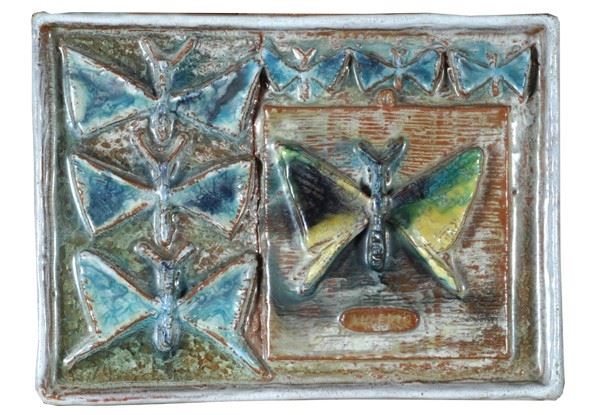 Ugo Lucerni : Farfalle  (1951)  - Terracotta invetriata - Auction Autori del XIX e XX sec. - I - Galleria Pananti Casa d'Aste